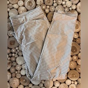 High Waisted Tan Pixie Checkered Pants